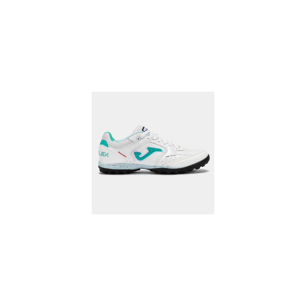Joma Top Flex 2502 Turf Soccer Shoes - White Turquoise