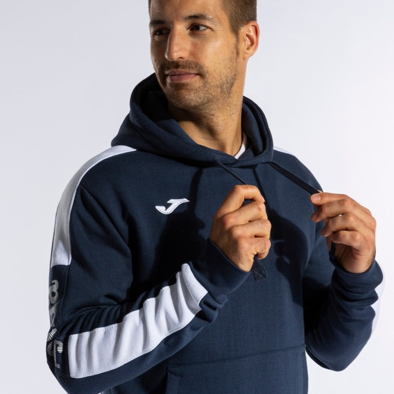 STREET HOODIE NAVY WHITE