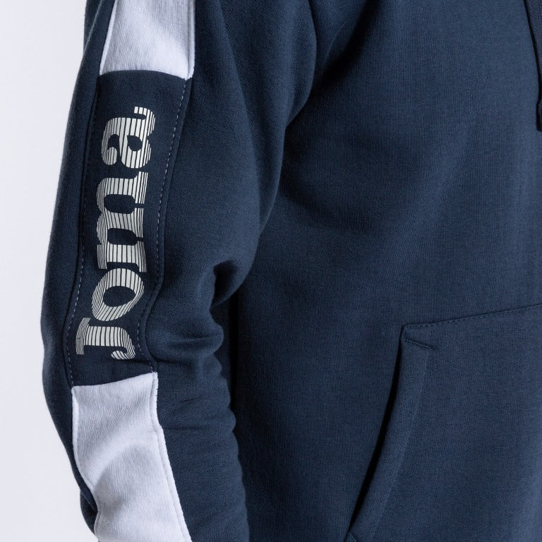 STREET HOODIE NAVY WHITE
