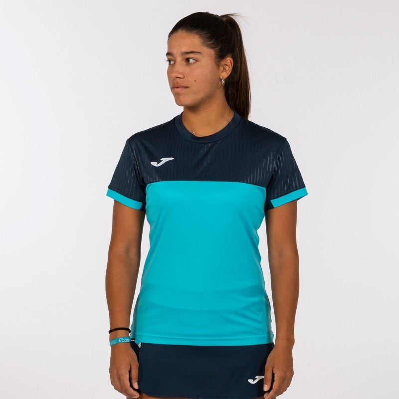 MONTREAL SHORT SLEEVE T-SHIRT FLUOR TURQUOISE-NAVY