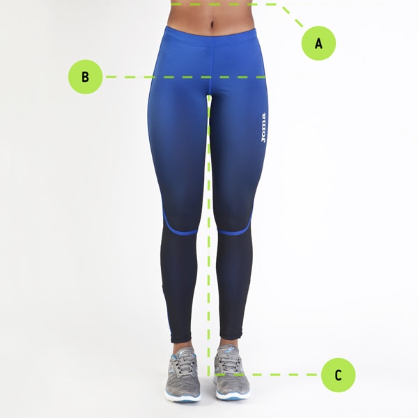 ASCONA LONG TIGHT BLACK-FLUOR CORAL