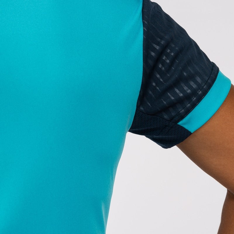 MONTREAL SHORT SLEEVE T-SHIRT FLUOR TURQUOISE-NAVY